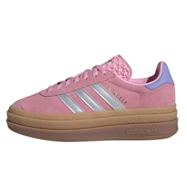 Imagem de adidas Gazelle Bold J Tênis infantil grande, Rosa/prata metálica, 17