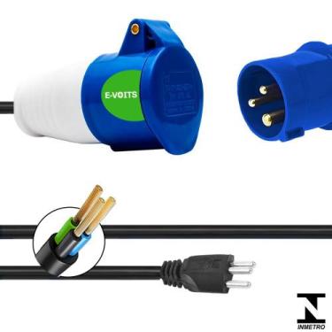 Imagem de Adaptador 32a para Carro Elétrico Universal 10m com Inmetro - Evoits