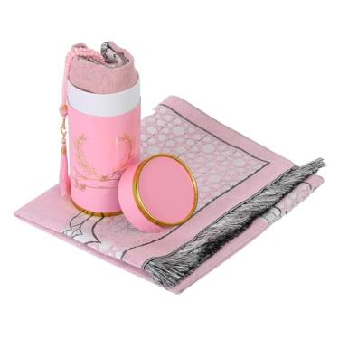 Imagem de Tapete de oração muçulmano com miçangas Eid Ramadan Tapete Namaz Tapete fino conveniente masculino conjunto de tapete de oração muçulmano