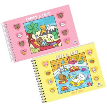 Imagem de 2 Livros de Colorir BoBBie Books Com 96 Desenhos Para Pintar, Capa Dur