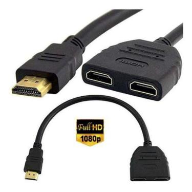 Imagem de Cabo Adaptador Duplicador Hdmi 2X1 Splitter
