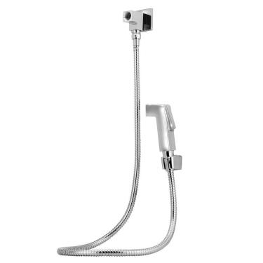 Imagem de Kit Desviador Quadrado Ducha C/Flexivel 1,80 + Gatilho + Suporte