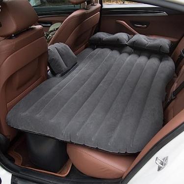 Imagem de Colchão De Ar Para Carro, Cama De Viagem Inflável Portátil, Almofada De Dormir Para Camping SUV RV Caminhão, Design Protetor, Dobrável E Fácil De Transportar(Cinza)