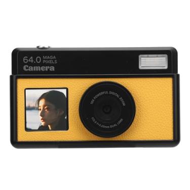 Imagem de Câmera Digital 4K 68MP 18x Zoom AutoFocus Focus 2,8 Polegadas Câmera Digital Retro Com Vários Filtros e Luz de Preenchimento LED (Preto amarelo)