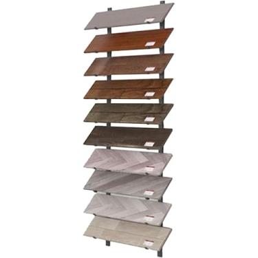 Imagem de LGEOELIAS Suporte de exibição de azulejo montado na parede, suporte de amostra de piso de madeira, suporte de exibição de cobertura de parede, rack de armazenamento de skate, para colocar várias