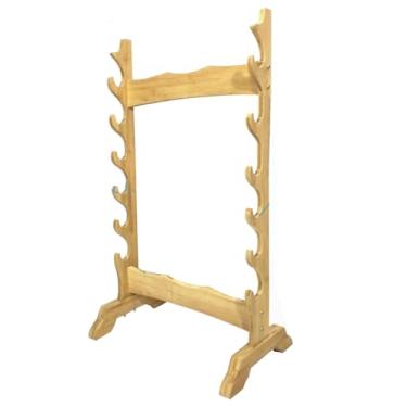 Imagem de Suporte de espada suporte de exibição de espadas de 6 a 16 níveis, prateleiras verticais para espadas | suporte de piso de vários níveis para katana, suporte para espadas de samurai para armazenar v