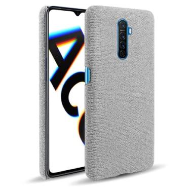 Imagem de Capa para OPPO X2 PRO,Capa desenhada em lona,Case Protetora Ultrafina com Empunhadura Macia,Design em Tecido Antichoque e Antiarranhões-Light gray