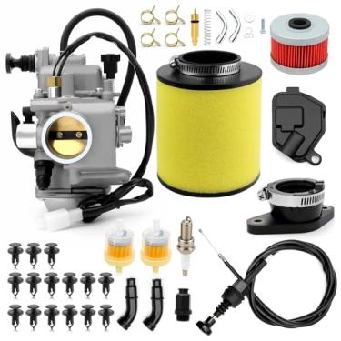 Imagem de Kit de cobertura da base do acelerador do filtro de ar do carburador para Honda Rancher 350 TRX350 Fourtrax 350 TRX350 Foreman 400 450 TRX450 ATC250