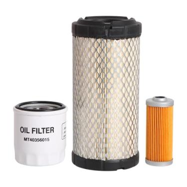 Imagem de Kit de filtro de 3 peças adequado para trator New Holland Workmaster 25S, filtro de óleo MT40356015, filtro de combustível MT40358122, filtro de ar MT40049450, kit de manutenção de filtro