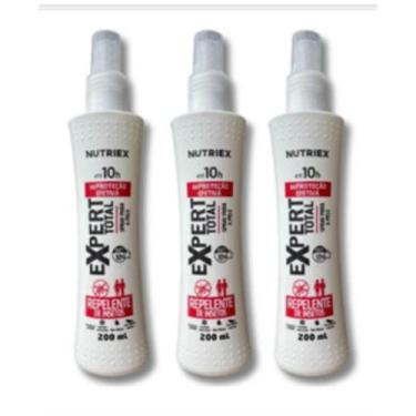 Imagem de Kit 3x Repelente contra Dengue 10h de Proteção 200ml Nutriex Expert To