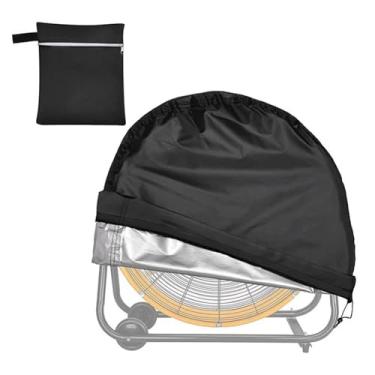 Imagem de Upriver Capa de ventilador industrial - Resistente à prova d'água e à prova de poeira para ventilador de piso de alta velocidade de 61 cm, adequada para ambientes internos e externos