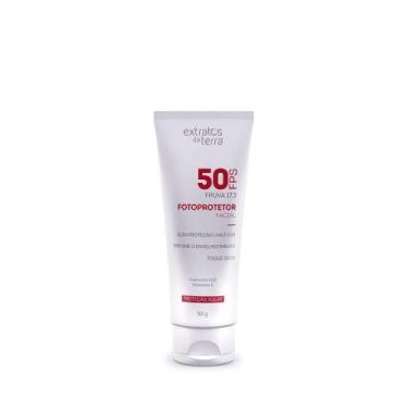 Imagem de Fotoprotetor Facial Fps 50 - 50 g  Dermocosmético Vegano - Extratos da