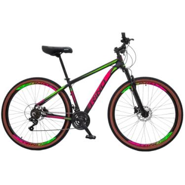 Imagem de Bicicleta 29 RINO Everest XR 21v Hidráulico Roler Cambios SH Faixa (Verde/Pink, 21)