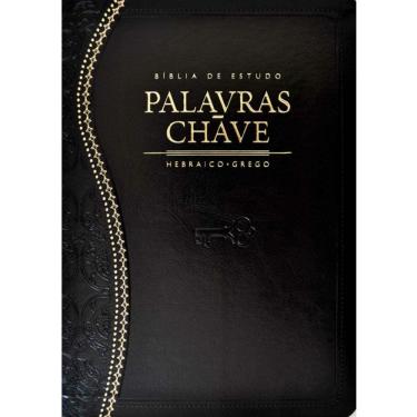 Imagem de Biblia  Palavras Chave Preta Clássica luxo