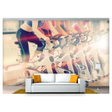 Imagem de Papel De Parede Academia Treino Bicicleta 3D Aca07 - Você Decora