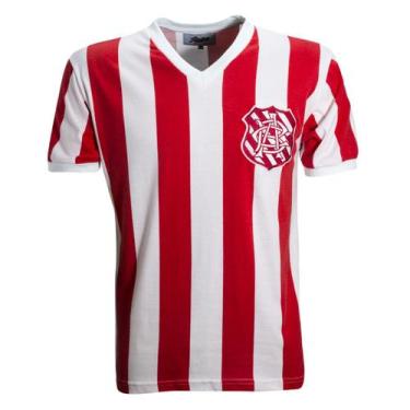 Imagem de Camisa Bangu 1966 Liga Retrô  Listrada GGG, Vermelho, Branco, GGG
