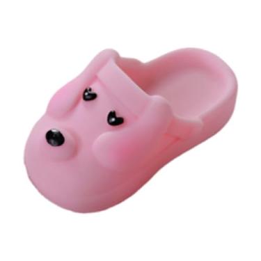 Imagem de JWQFBC Pantufas de Boneca BJD, Sandálias Fofas em Formato de Cachorro, Sapatos em Miniatura para Bonecos 1:6, Presentes Artesanais, Acessórios, Rosa