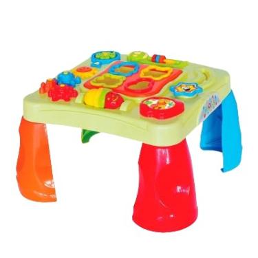 Imagem de Mesa de Atividades Infantil Educativa, Brinquedo Musical com Engrenagens, Multicolorida
