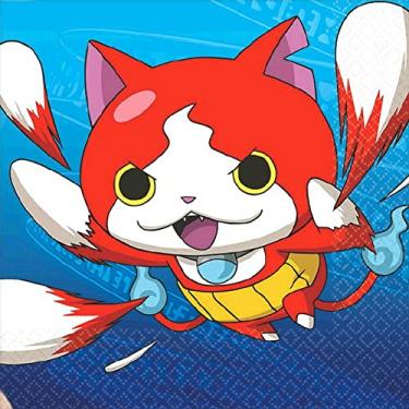 Imagem de Amscan Guardanapos de bebida 501740 Yo-Kai Watch, lembrancinha de festa, multicolorido