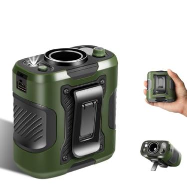 Imagem de Aucoofany Ventilador de cintura portátil, ventilador de cinto vestível com 100 velocidades, 13500 RPM, carregador portátil recarregável por USB, ventiladores sob a camisa – resfriamento 24H para