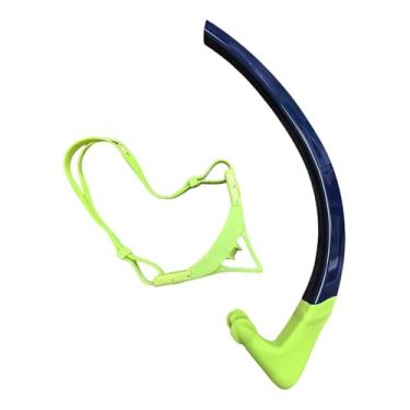 Imagem de oshhni Tubo de respiração para mergulho com snorkel molhado, equipamento de treinamento, bocal de silicone confortável para natação, snorkel frontal para, para Crianças