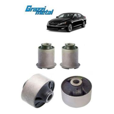 Imagem de Kit 4 Bucha Bandeja Balança Kia Optima 2012 2013 2014 2015 - Grazzimet