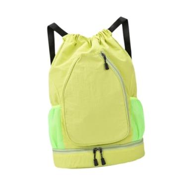 Imagem de YIJU Mochila esportiva para tênis, mochila decorativa, bolsa versátil para raquete de badminton, de basquete para academia e atividades ao ar livre, Verde