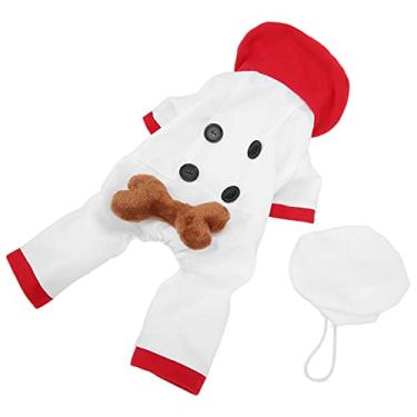 Imagem de Yinhing Traje de Papai Noel Dog, Roupa de Christmas de Cão de Cão Capinho de Chapéu de Natal Capinho de Jumfsuit Aparel Confortável Pet Roupo Quente Cachor Noel (L)