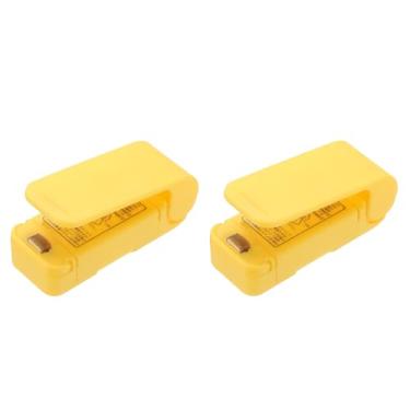Imagem de PATIKIL 2 peças de mini máquina de selagem portátil, seladora a vácuo térmica portátil para alimentos, mini seladora magnética para sacos de plástico, armazenamento de lanches, amarelo (alimentado por