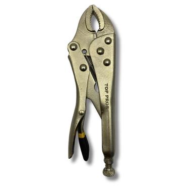 Imagem de Alicate Pressão 7 Mordente Curvo Ajustável Trava Chave Aço