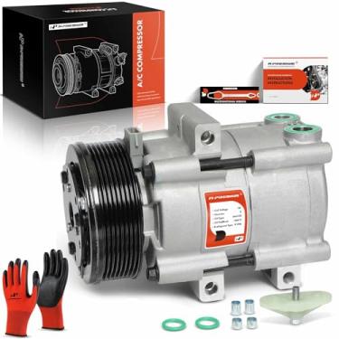 Imagem de A-Premium Compressor De Ar Condicionado Com Embreagem Compatível Ford F-150, Expedition, E-150 Econoline, E-250 E-350 Super Duty E Lincoln Navigator, 4,6 L 5,4 6,8