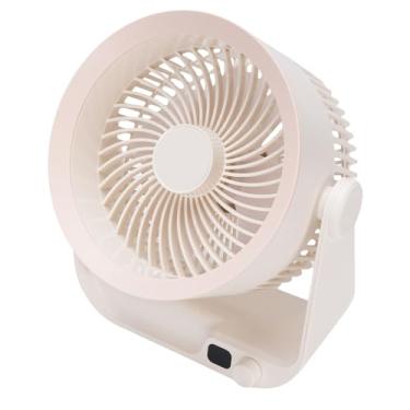 Imagem de Asixxsix Ventilador de Circulador de Ar, Ventilador de Mesa de Bateria de 4000mAh Recarregável, Ventiladores de Mesa de Fluxo de Ar Surround 3D para Quarto, Casa e Escritório, Leve