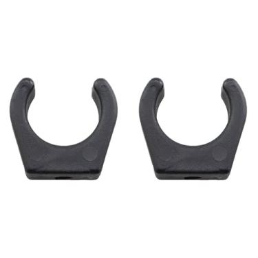 Imagem de MDXing 4 peças de clipe de reboque de nylon preto 33 x 25 mm acessórios de hardware de retenção de gancho de barco para armazenar arpões esfregões lanterna