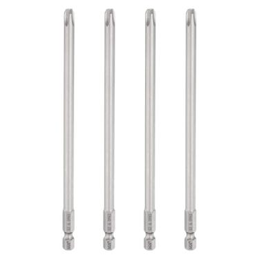 Imagem de HARFINGTON 4 peças de chave de fenda Phillips número 3 PH3, haste sextavada de 1/10.2 cm, 150 mm de comprimento, haste de 0,6 cm, brocas magnéticas de cabeça cruzada S2 de aço para ferramentas