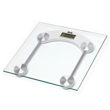 Imagem de Balança com Display Digital de Corpo até 180 KG Vidro Temperado Branco