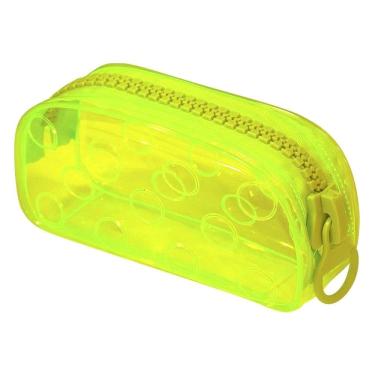 Imagem de Estojo Escolar Bubble Cristal Translúcido Verde - DAC