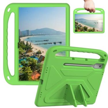 Imagem de Sfulatdc Capa com alça embutida e suporte para caneta, leve, compatível com tablet Lenovo Tab P12 de 12,7 polegadas, verde