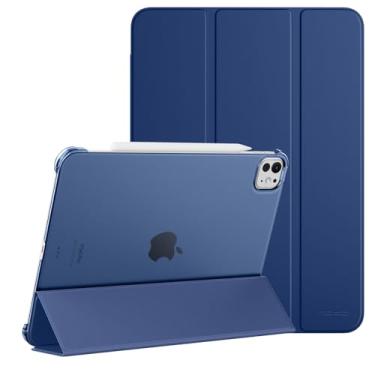 Imagem de MoKo Capa para iPad Pro de 11 polegadas (M5 2025/M4 2024), capa ultrafina com suporte traseiro translúcido de policarbonato rígido para iPad Pro 28.9 cm 2025/2024, compatível com Apple Pencil Pro