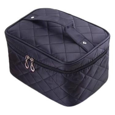 Imagem de Bolsa de Maquiagem Organizadora de Maquiagem e Cosméticos Estojo Grande(PRETO-BS020)