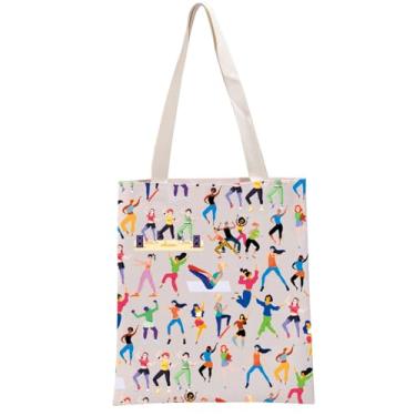 Imagem de G2TUP Zumba Lover Gift Zumba Design Tote Bag Zumba Teacher Handbag Zumba Dance Fitness Gift, Zumba Design Tb