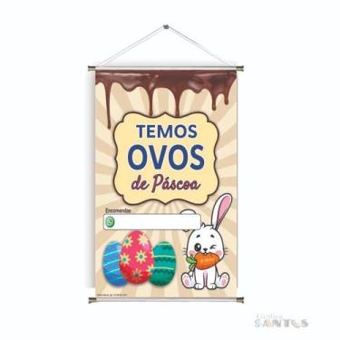 Imagem de Banner pronto Páscoa BA 471 medida 45x70 cm arte pronta