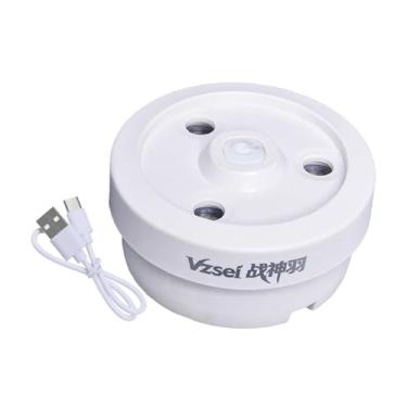 Imagem de simhoa Umidificador de peteca de penas para badminton, vaporizador profissional para armazenamento de pássaros, capa para tubo, peteca de badminton a vapor, Branco