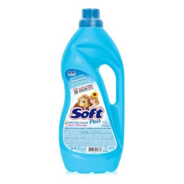 Imagem de Kit c/ 3 Amaciante De Roupas Soft Plus Festa Das Flores 2l