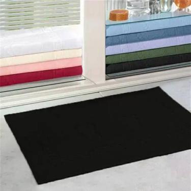Imagem de Toalha de Piso Buettner Pezinhos 100% Algodão - 45x70cm, Preto