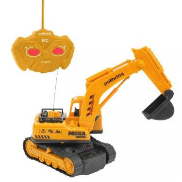 Imagem de Retroescavadeira Controle Remoto Mega Trucks 27mhz CAR833 - Polibrinq