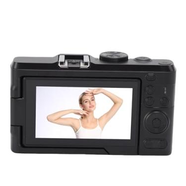 Imagem de Zopsc Câmera Digital 4K de 48MP Com Tela Flip de 3 "de 180 °, Zoom Digital 18x, Câmera de Vlogging Portátil Anti Shake Flash, Câmera de Vídeo de Vídeo Fotográfica para Viagem (Preto)
