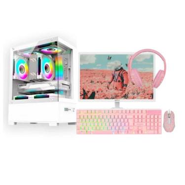 Imagem de Computador CPU PC Gamer Completo Branco Intel Core i5 Memoria Ram 16GB