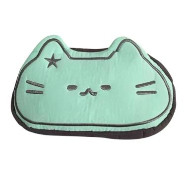 Imagem de IEUDNS Estojo de lápis de pelúcia fofo de gato, bolsa para caneta, crianças e adultos, mulheres, leve, desenho animado, organizador de papelaria, maquiagem, Azul