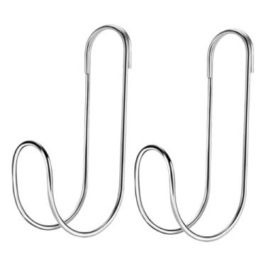 Imagem de WeiLaiKeQi Suporte para mangueira de jardim Suporte para mangueira de água aço inoxidável Presentes Design de extremidade aberta Resistente Montado na parede, 2 Partes