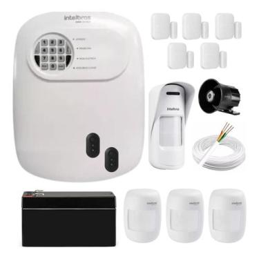 Imagem de Kit Alarme Intelbras ANM 24 NET Híbrido Sensores Externos, 9 Sensores 